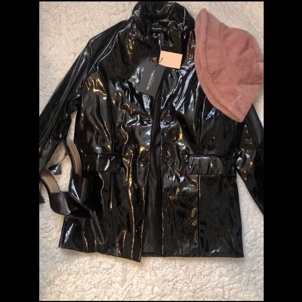 Vinyl blazer